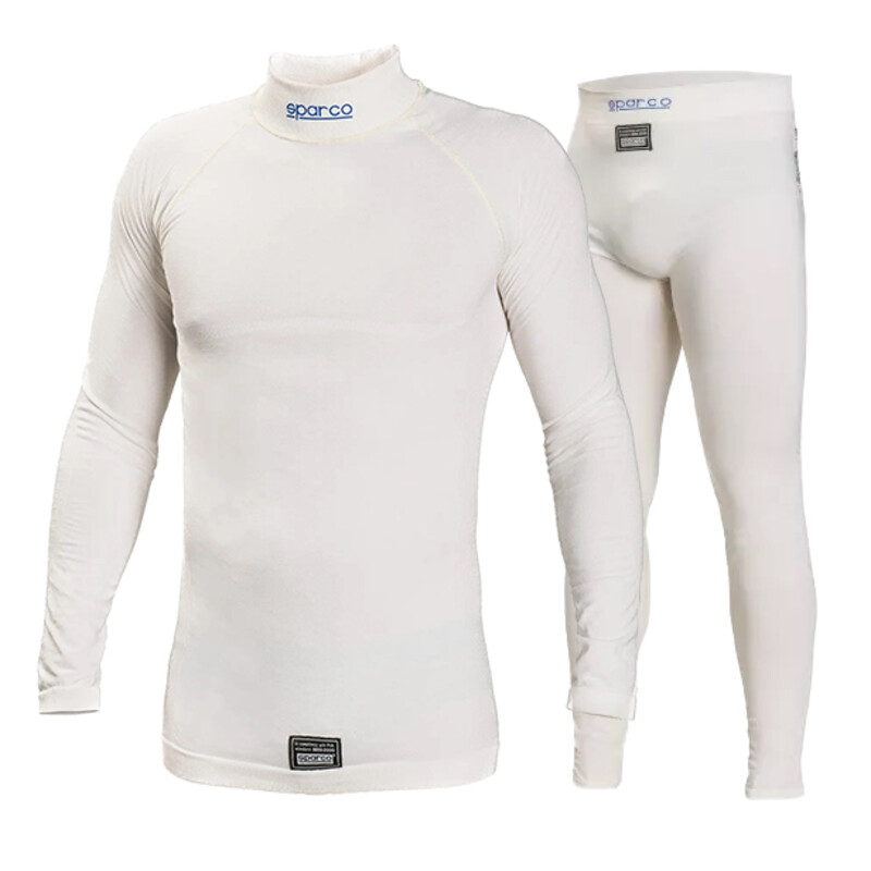 Sparco RW-6 Underwears - White MY21 (FIA), Size XS-S